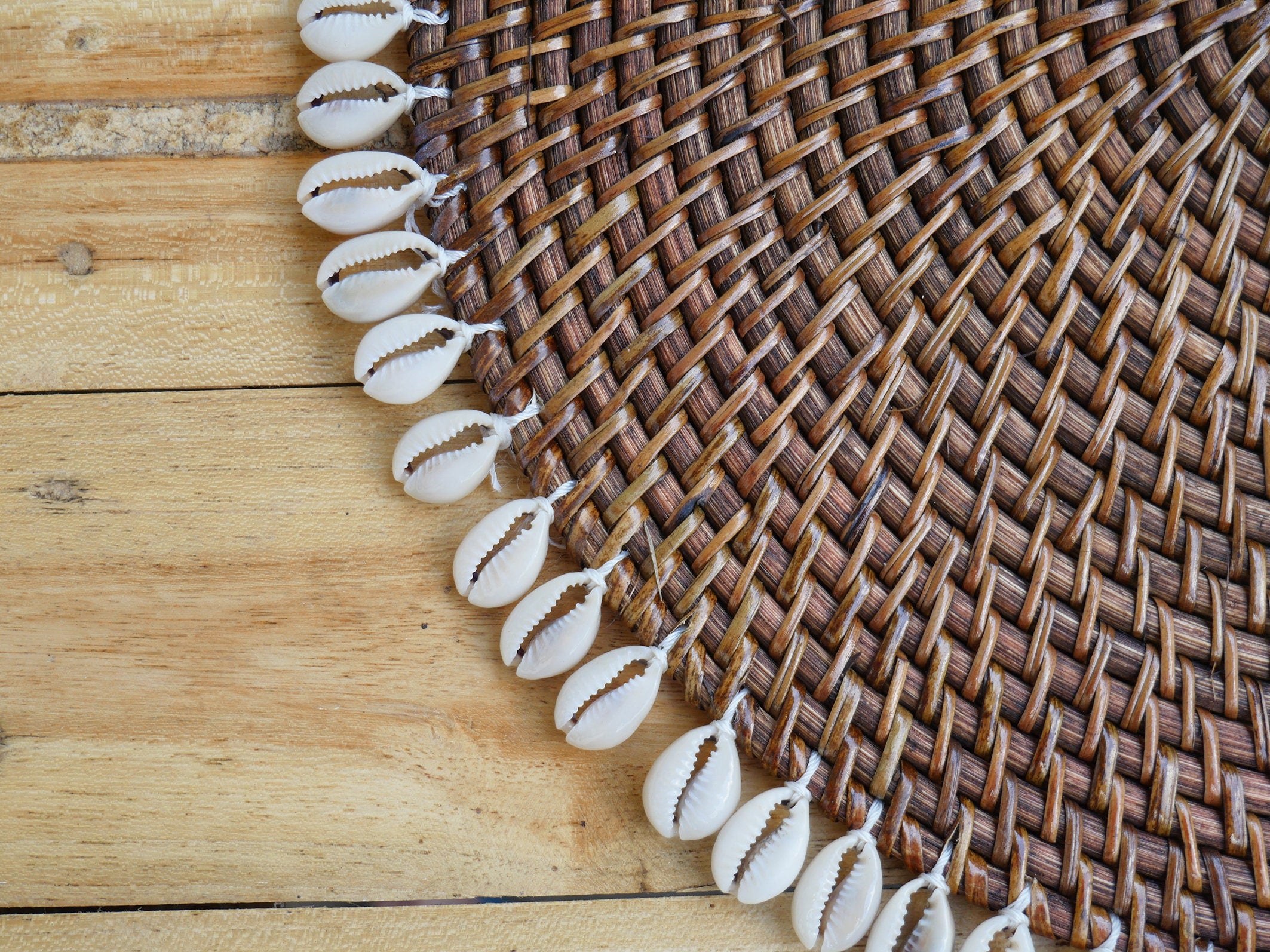 Set of Cowrie Shell Placemates