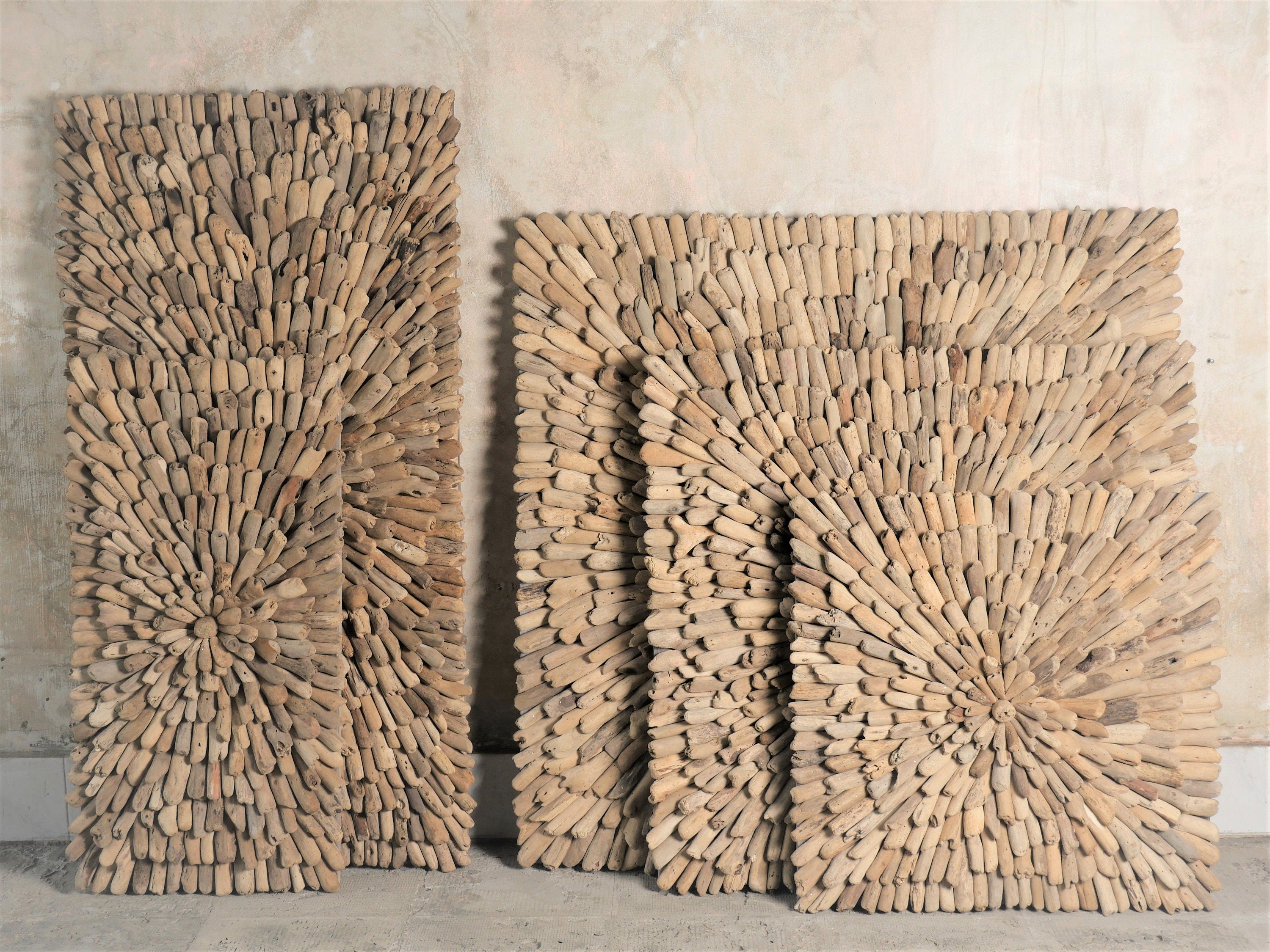Square Natural Driftwood Wall Décor – Coastal Wall Art for Beach House or Lake Art for Cabin or Lodge