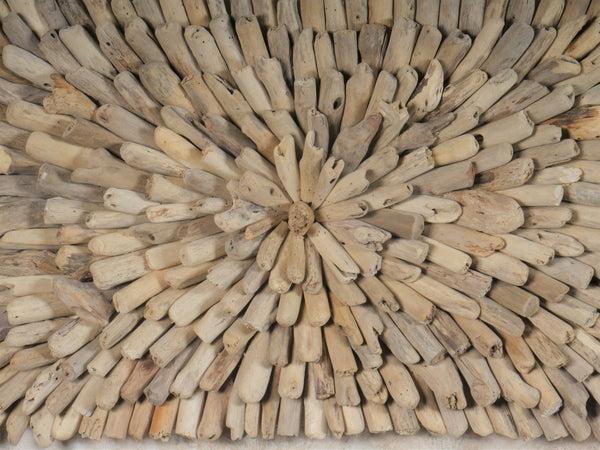 Square Natural Driftwood Wall Décor – Coastal Wall Art for Beach House or Lake Art for Cabin or Lodge