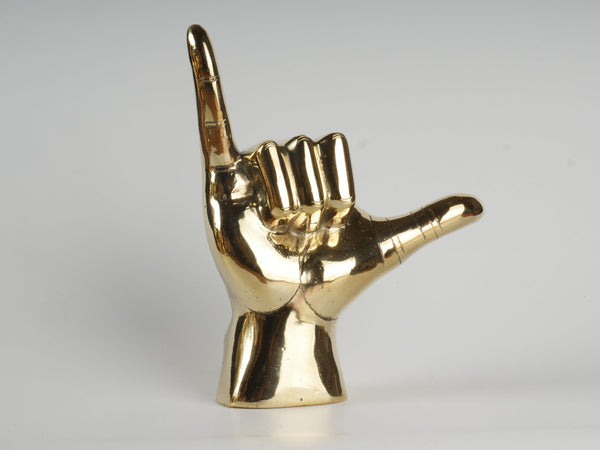 Surf's Up! Shaka Hand: Brass Shaka Hand, Beach Decor, Hang Loose