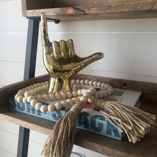Surf's Up! Shaka Hand: Brass Shaka Hand, Beach Decor, Hang Loose