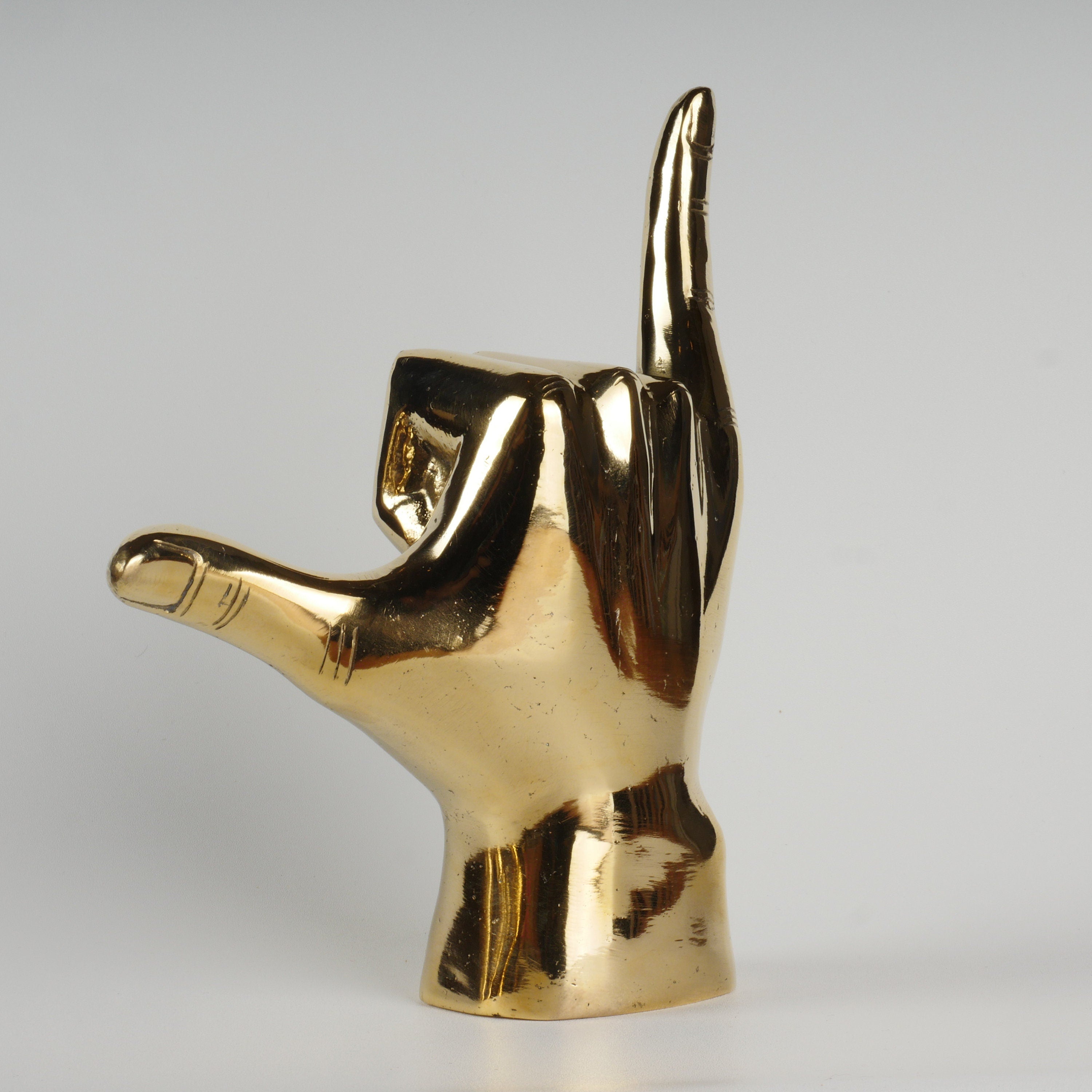 Surf's Up! Shaka Hand: Brass Shaka Hand, Beach Decor, Hang Loose
