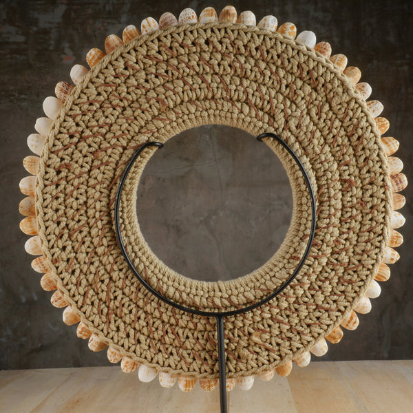 The Pink Conch and Snake Head Necklace