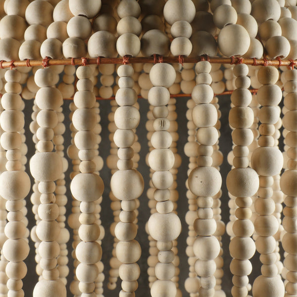 The Jelly FishNatural Wood beaded Lampshade